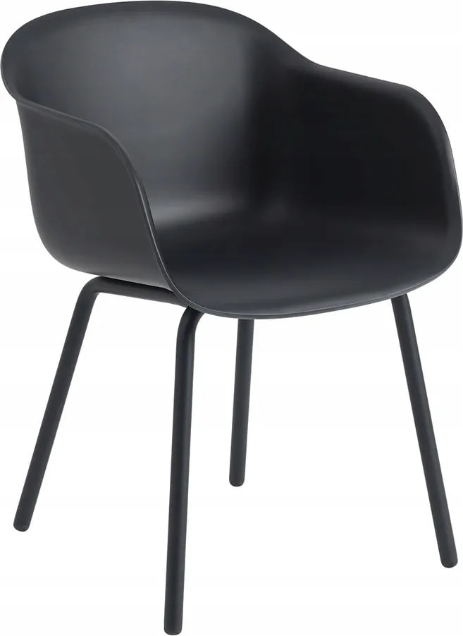 Muuto Fiber Outdoor Kerti szék Kültéri Fekete