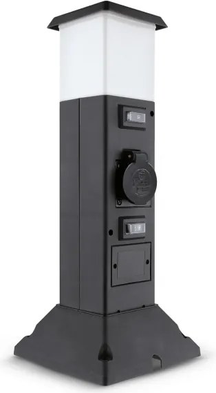 Brilagi - Kültéri lámpa 2 db SCHUKO aljzattal 1xE14/15W/230V IP44 fekete