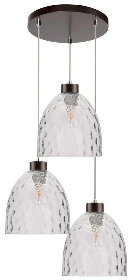 Spot-Light 1450376 - AURA 3xE27/60W/230V függeszték kábellel