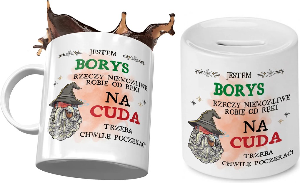 Borisznak Bögre Ajándék persely szett fényképes nyomtatással