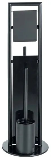WENKO 24982800 - RAVINA WC-készlet 20x70 cm rozsdamentes acél/fekete