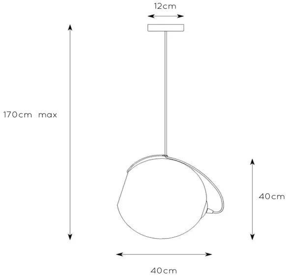 Lucide 25405/40/65 - Csillár zsinóron JAZZLYNN 1xE27/60W/230V á. 40 cm