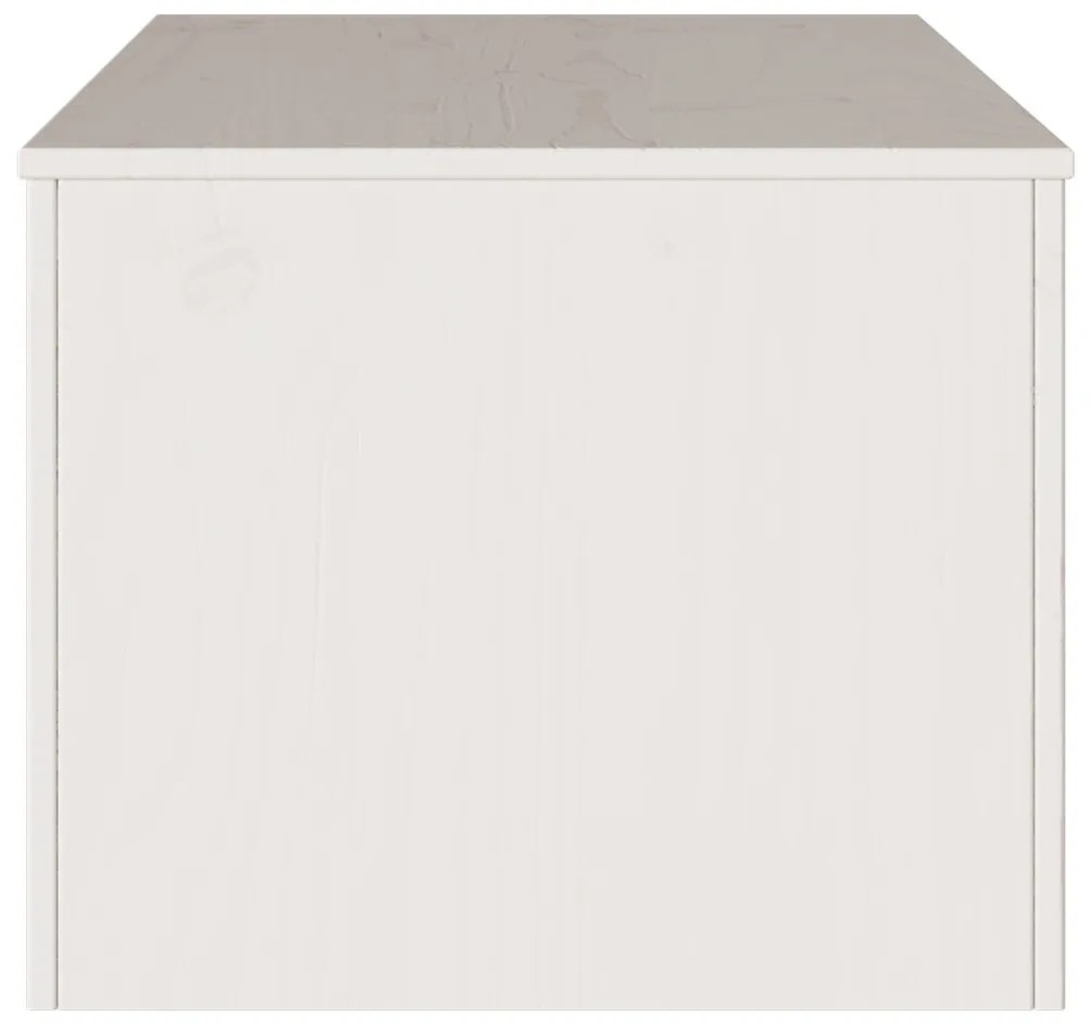 Dohányzóasztal "DRAMMEN" Fehér 99x55x45 cm Szilárd Fenyő
