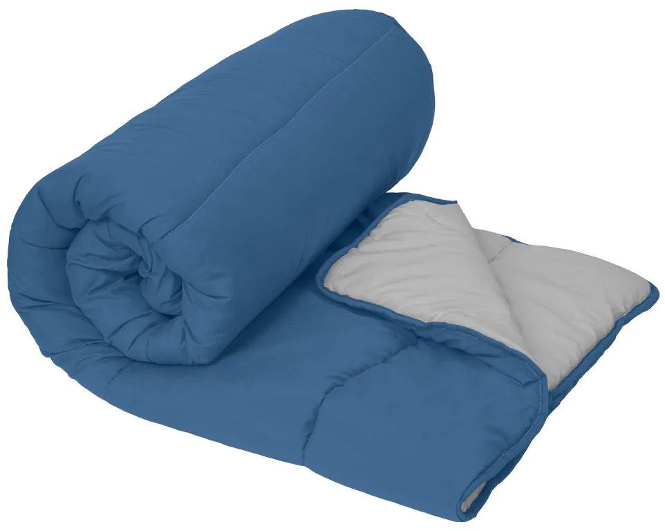 Egész éves steppelt paplan 140x200 cm üreges szálból, kék