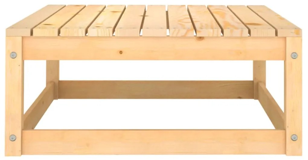 Tömör fenyőfa kerti lábtartó párnával