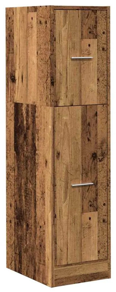 antik fa színű szerelt fa patikaszekrény 30 x 41 x 118 cm