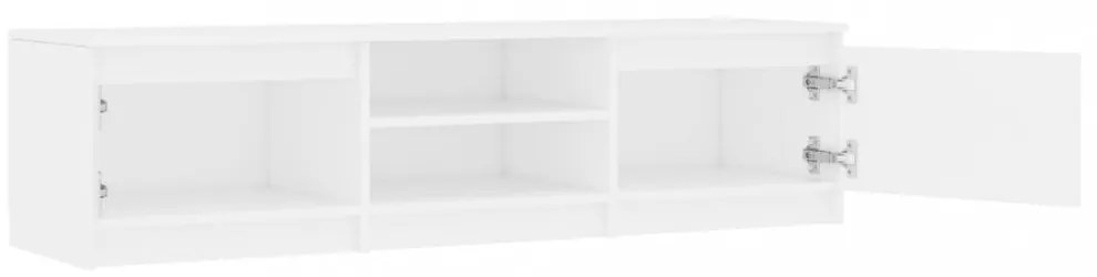 fehér szerelt fa TV-szekrény 140 x 40 x 35,5 cm