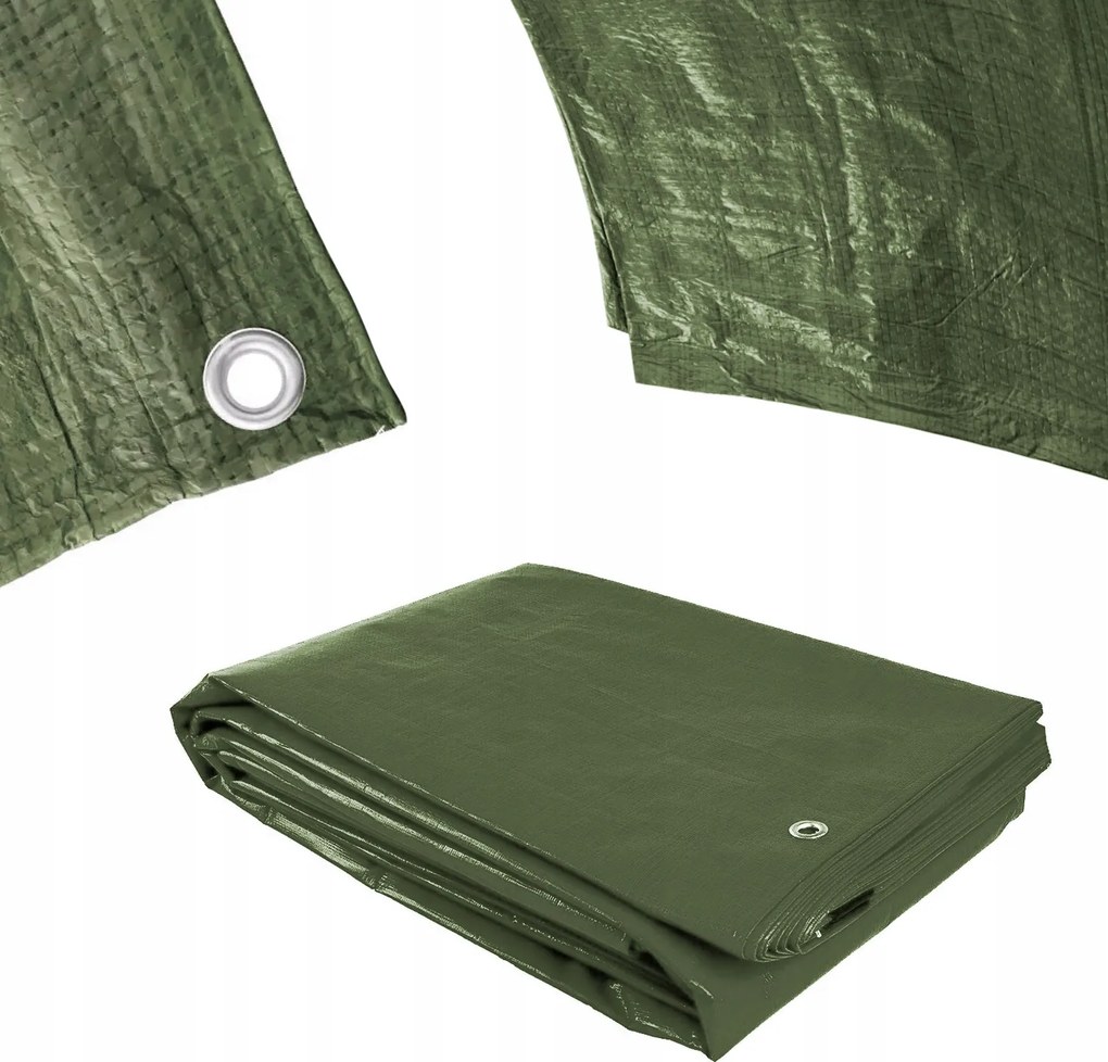 120g/m2 vízálló ponyva hálóval, 3x3 m, zöld Procraft GT3x3