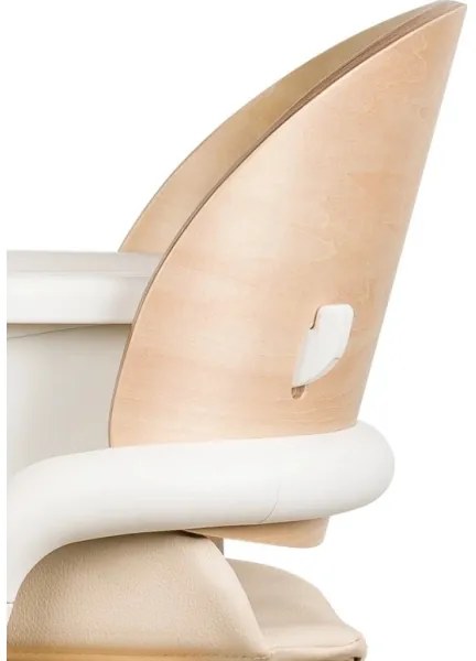 Lionelo - Gyerek etetőszék 3 az 1-ben CELIA Fehér natúr fa