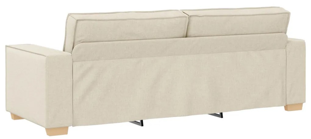 vidaXL 3 fős kanapé, lenvászon, 180 cm