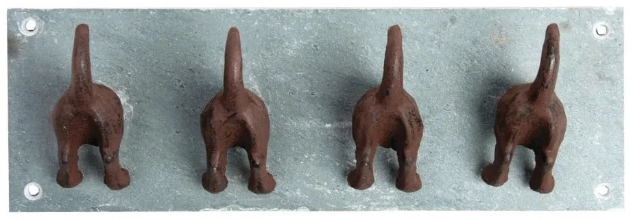 Kék fém fali fogas Dogs – Esschert Design