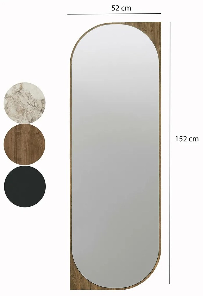 Livi Walnut tükör 52 x 152 cm