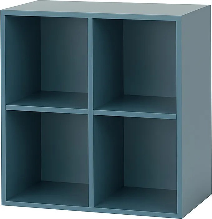 Boxie nyitott fali szekrény 80x80x37 cm petrol kék