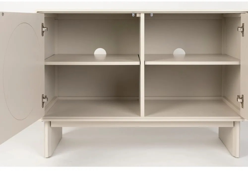 Világosszürke akácfa komód 100x70x45 cm Twin – Zuiver