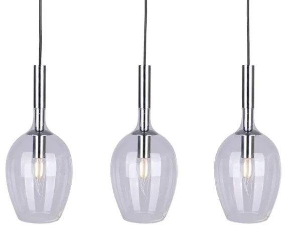 Csillár zsinóron TANGO 3xE14/40W/230V átlátszó