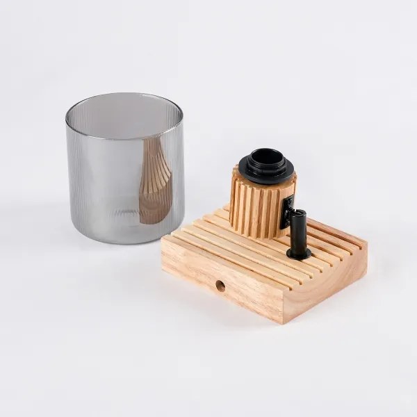 Brilagi - HYGGE falra szerelhető spotlámpa 1xE14/15W/230V fa/füstszínű