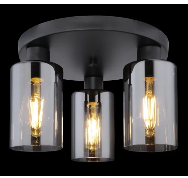 Globo 15465-3D - Mennyezeti lámpa HADERA 3xE27/60W/230V