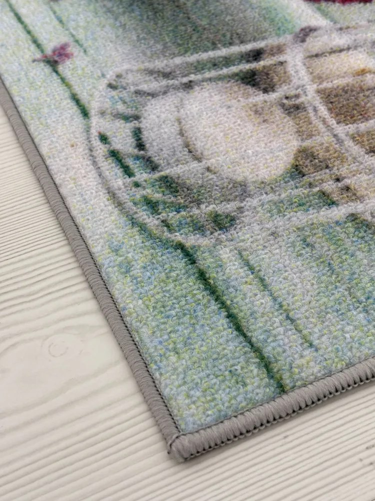 Virág mintás szennyfogó szőnyeg 50x80 cm