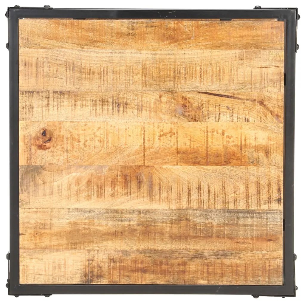 Tömör mangófa dohányzóasztal 60 x 60 x 35 cm