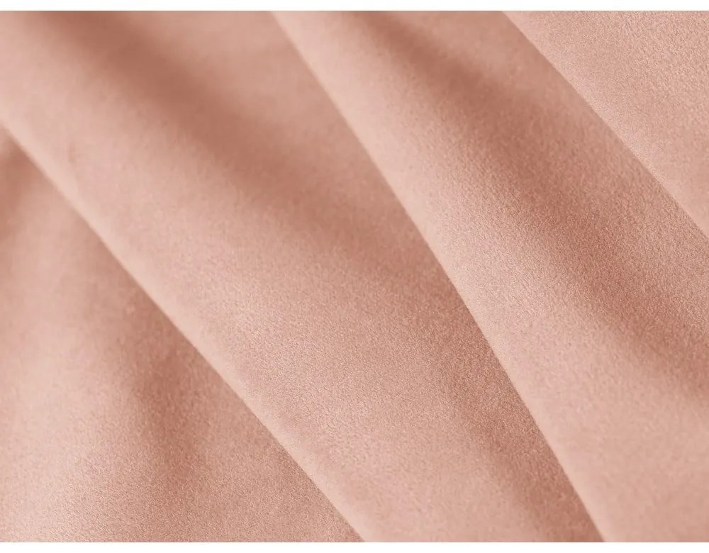 Rózsaszín bársony sarokkanapé (variálható) Rome Velvet - Cosmopolitan Design