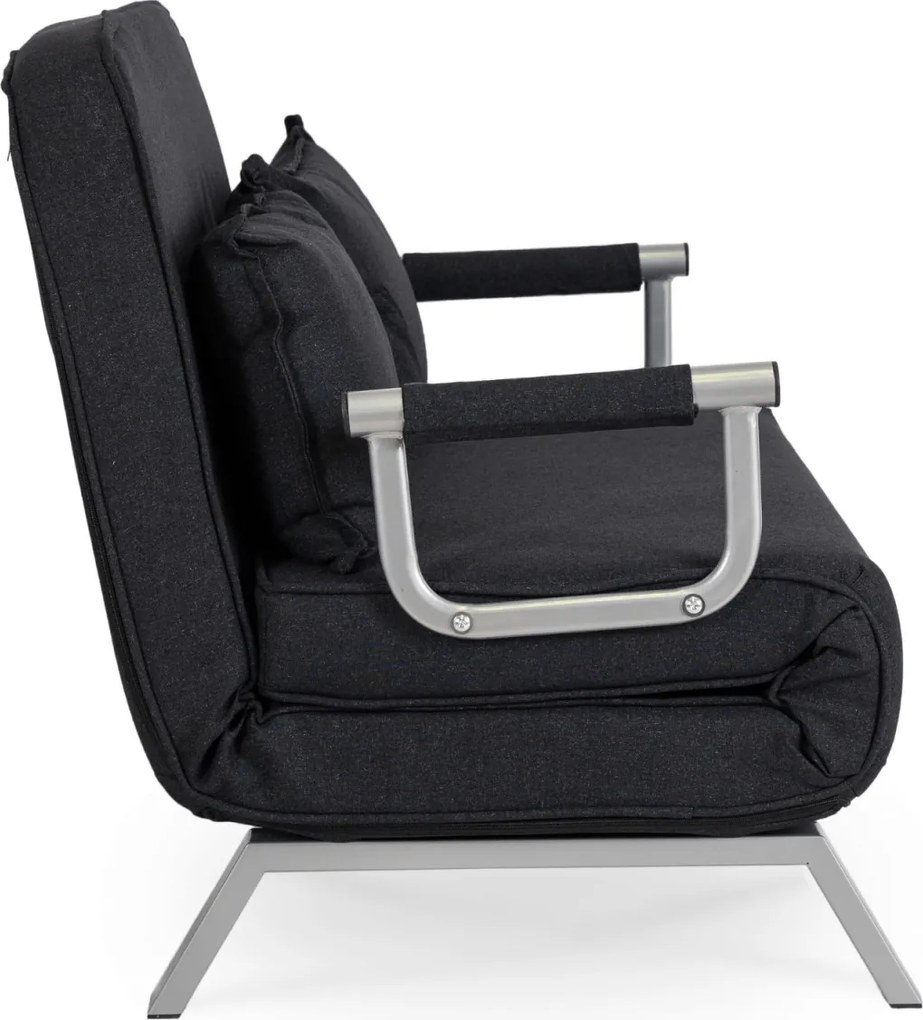 Kétszemélyes dönthető fotel fekete színben BART 2