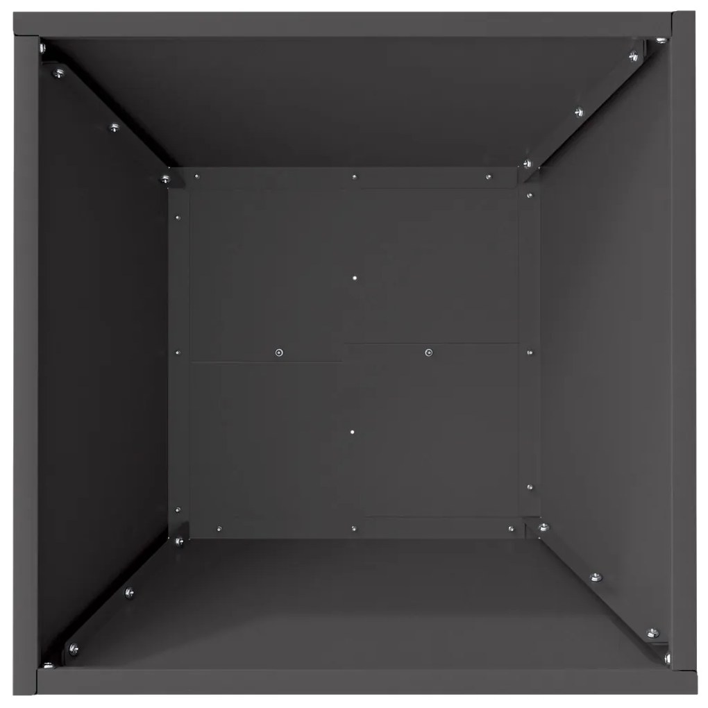 Fém növényágy Fekete Fém 40 x 40 x 15 cm Növényágyak