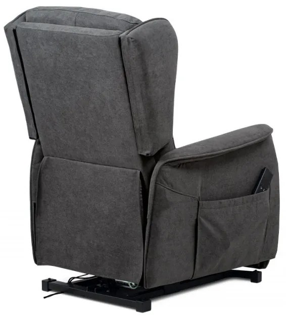 Fotoliu Pentru Tv Și Relaxare Cu Control Electric, Tapițerie Textil Gri Tv-1190