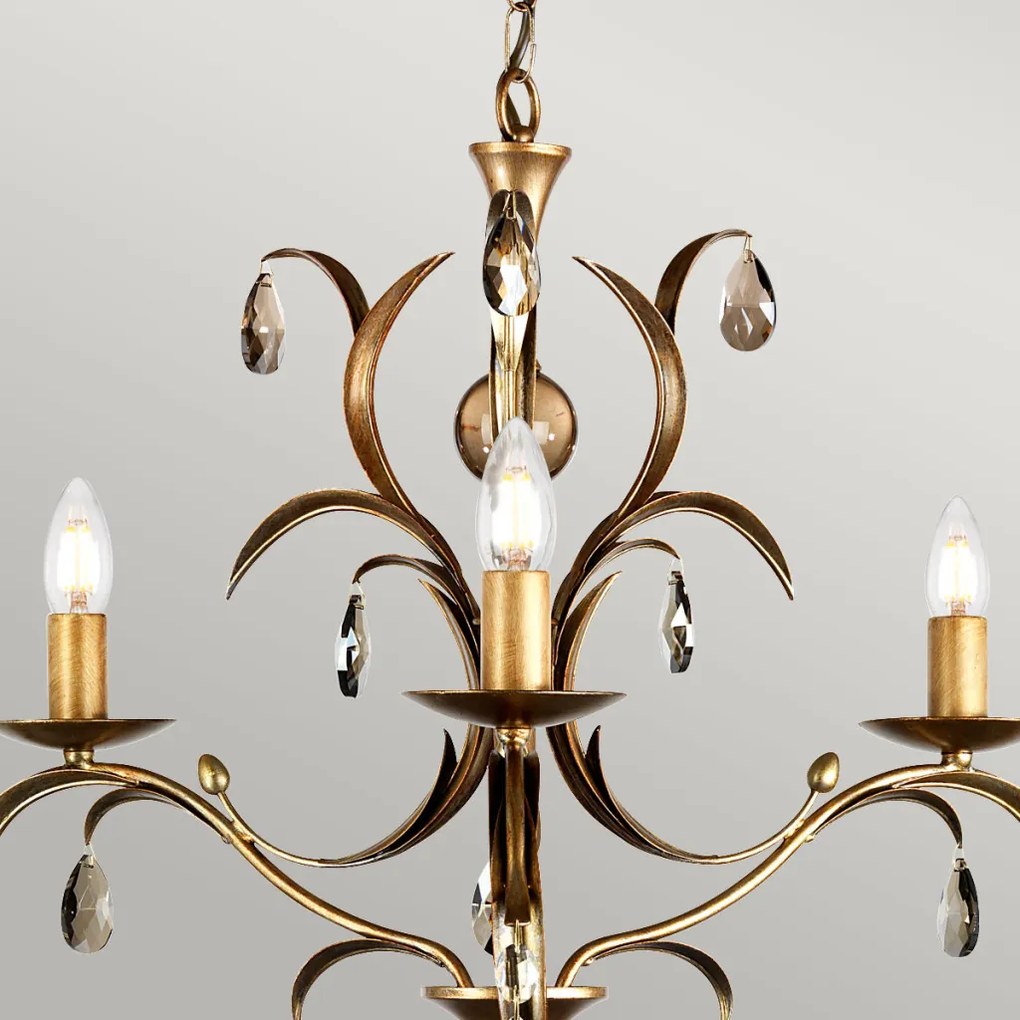 Elstead Lighting LILY LL3-ANT-BRZ Csillár 3x60W/E14