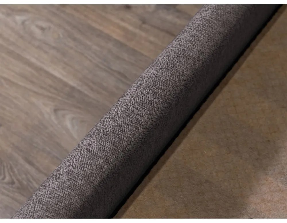 Sötétszürke kárpitozott ágyneműtartós franciaágy ágyráccsal 180x200 cm Garance – Bobochic Paris