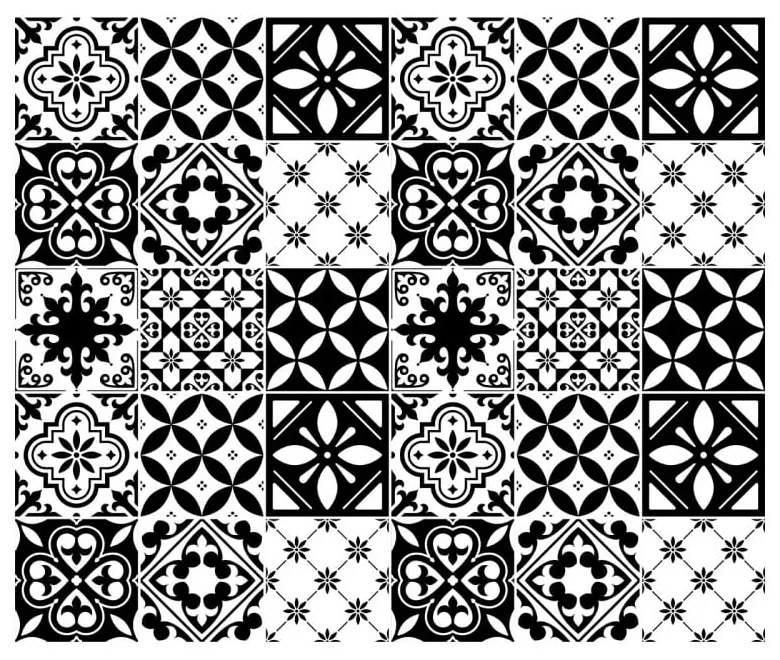 Decal Tiles Azulejos Rosario 30 db-os falmatrica szett, 10 x 10 cm - Ambiance