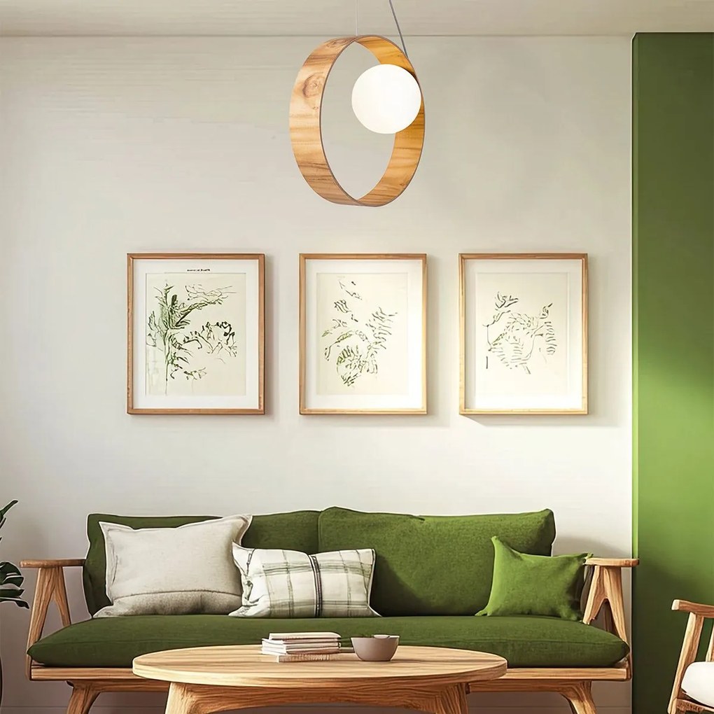 Quintiesse modern skandináv függeszték sfera fa elsqn-sfera-1p-teak