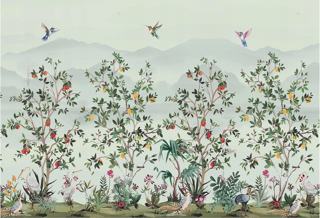 Flizelin fotótapéta Flizelin Design Egzotikus fák 152x104