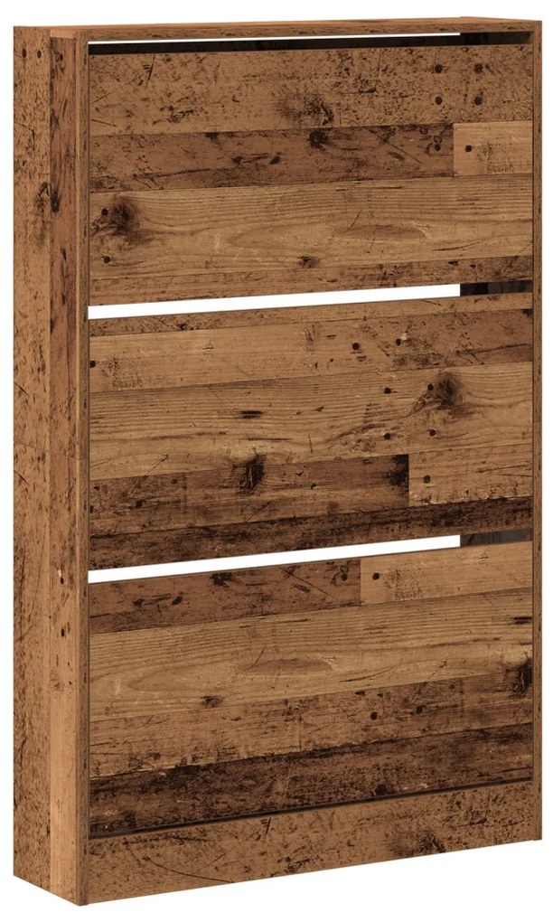 Cipőtartó Régi Fa 80x21x125,5 cm Mérnöki Fa