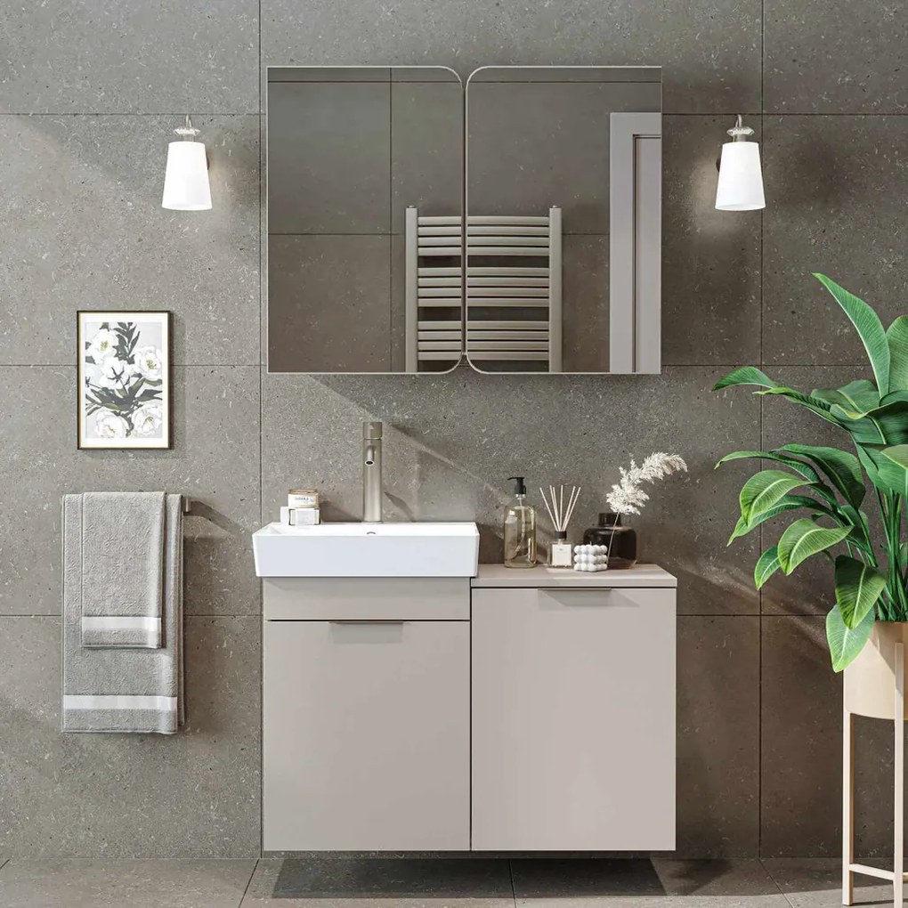 Dubai mosdószekrény, homokkő, 92,2 cm – TR283VLN1125