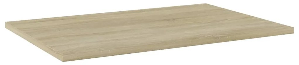 4 db sonoma tölgy színű szerelt fa könyvespolc 60 x 40 x 1,5 cm
