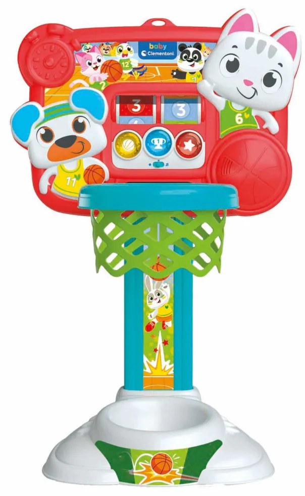Interaktív kosárlabda palánk Fun Animal Clementoni