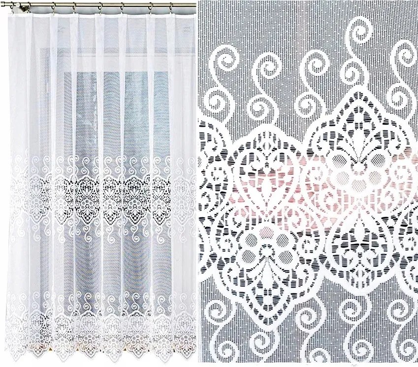 Celina jacquard mintás függöny 18495, 500x170cm (szegélyekkel)