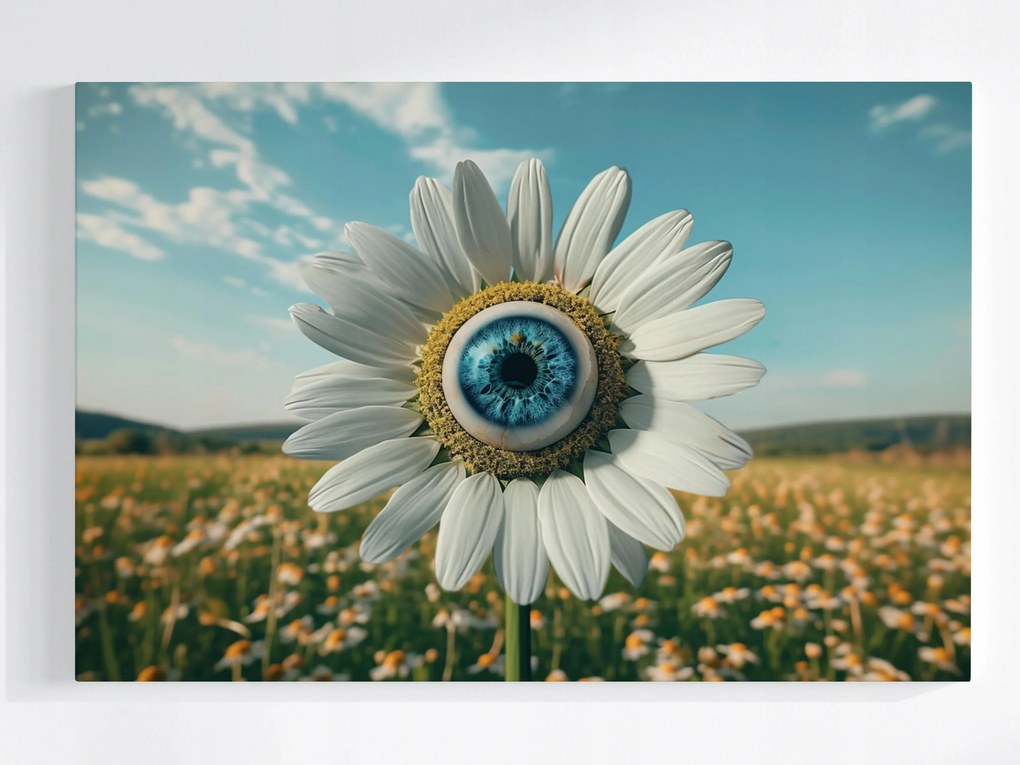 Vászonkép Canvas Virág Margaréta Szem Mező Rét Absztrakt 60x40