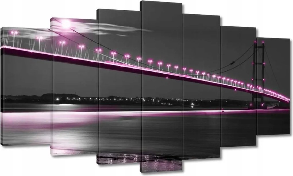 Festmények 140x80 Lila világítás
