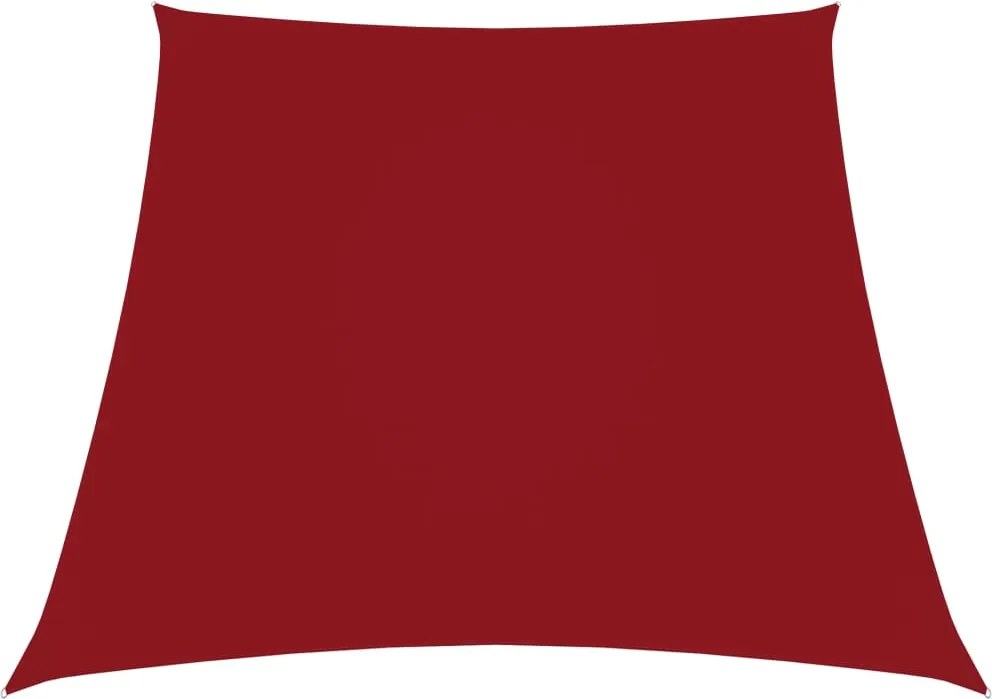 vidaXL piros trapéz alakú oxford-szövet napvitorla 2/4 x 3 m