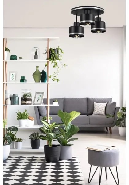 Csillár BODO SILVER 3xE27/60W/230V