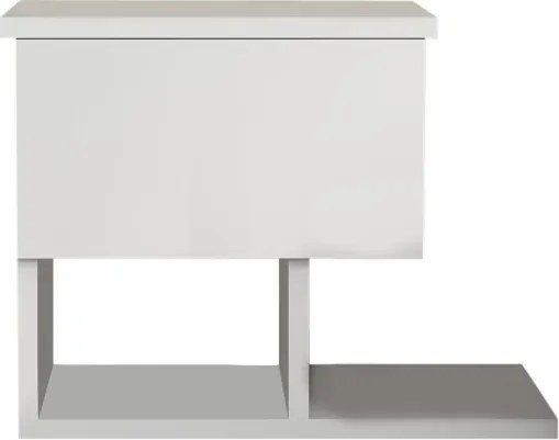 Yasso éjjeliszekrény, fehér, 46,8 cm