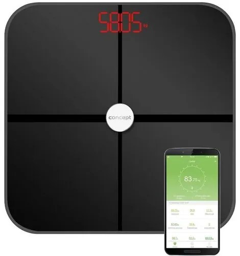 Concept VO4011 PERFECT HEALTH személyi diagnosztikai mérleg, fekete