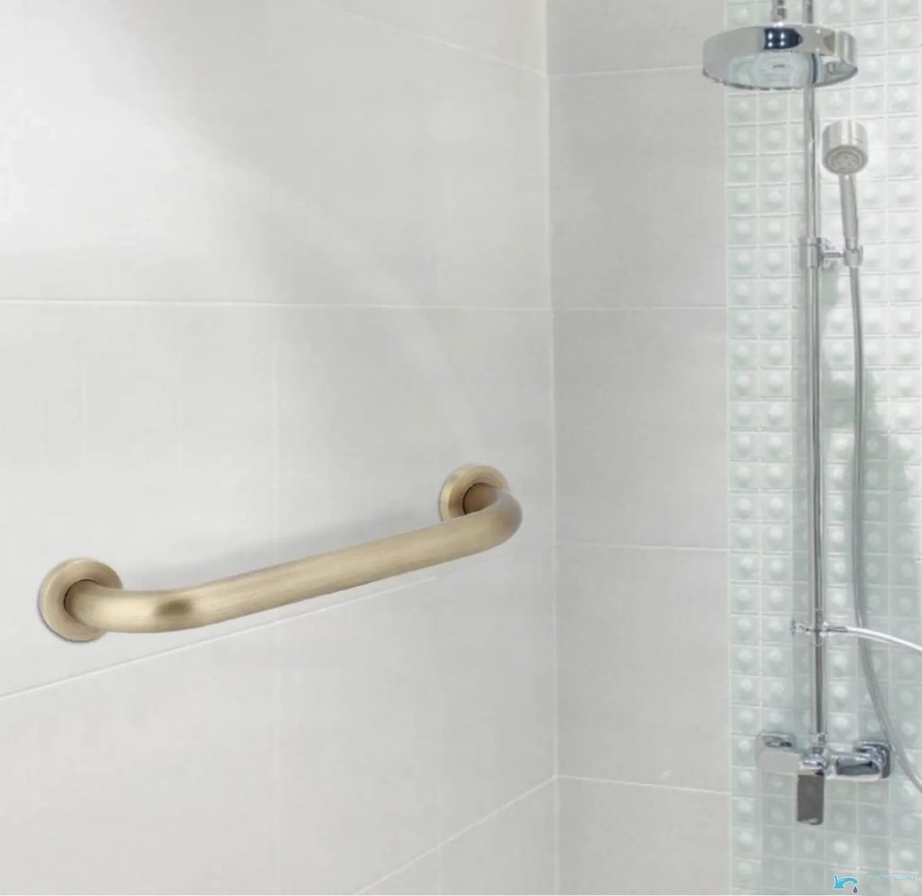 Fürdőszobai tartó EYN DB1008, 35 cm, sárgarézszínű