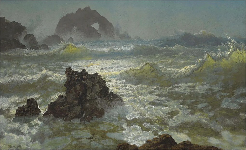 Dekoratív fotótapéta Flizelin a hálószobába Viharos tenger 416x254