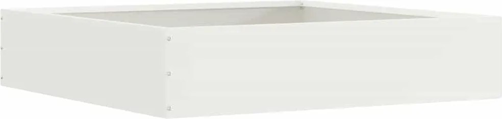 vidaXL Fűszegélyezés Fehér 60 x 60 x 13 cm Acél