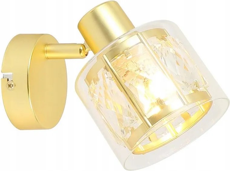 Dekoratív fali lámpa glamour arany kristály Elmo 838801-36