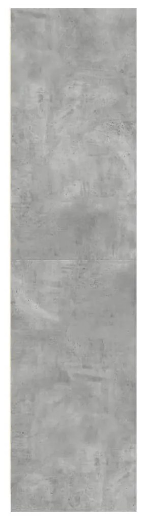 betonszürke szerelt fa ruhásszekrény 50 x 50 x 200 cm