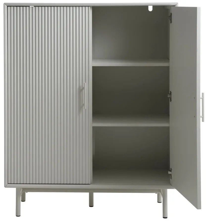 Szürke szekrény 100x125x40 cm Palma – Unique Furniture