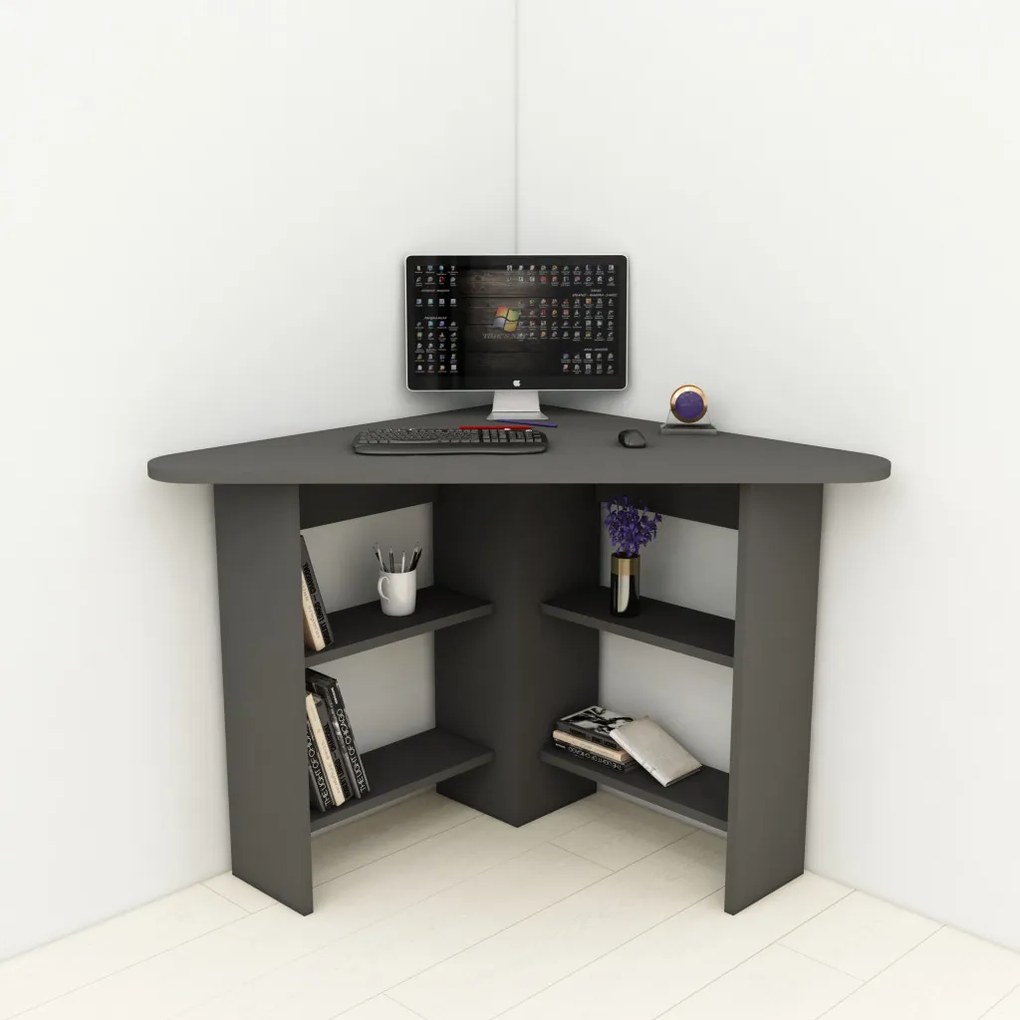 Corner íróasztal, antracit, 80 cm